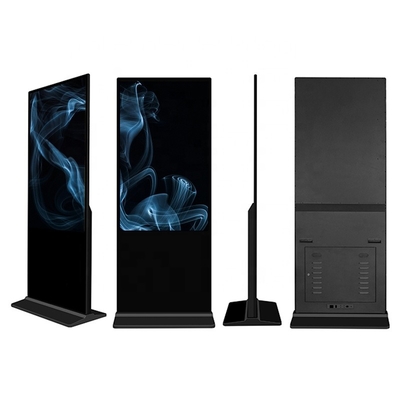 Layar Sentuh TV Vertikal Kios 4k Indoor Advertising Player Display HD LCD Signage