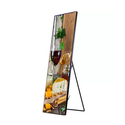 P2.5 Smart Led Poster Display 1100cd 280 * 210mm Untuk Pusat Perbelanjaan Dalam Ruangan