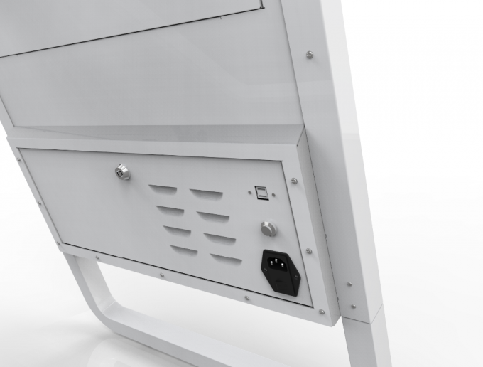 Kios Manajemen Antrian Interaktif LCD TFT Dengan Kastor 3