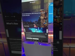 86 inci OLED Holographic Display 3d LCD kulkas splicing transparan led layar untuk iklan