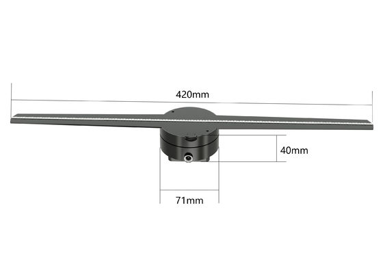 kualitas  RGB1615 Holographic Led Fan Display 56 65 85cm 8GB Support Splicing pabrik