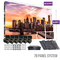 Panel Dinding Video HD Penuh Warna Luar Ruangan P3.91 Sewa 250x250mm