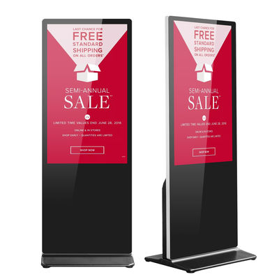 8ms 1500/1 Airport Floor Stand Digital Signage 50000hrs Mendukung MP4